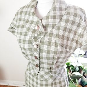 50s Vintage Summer 2 Piece Skirt Set